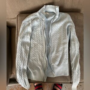 Tommy Hilfiger, cable knit light blue sweater, XL